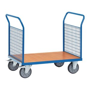 fetra Paketwagen Doppel-Stirnwandwagen 1521 blau 60,9 x 118,0 x 99,0 cm
