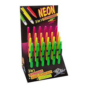 WEDO Touchpen mit Kuli + Textmarker NEON f.sortiert
