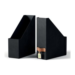 LEITZ Stehsammler Puro 24710095 schwarz Karton, DIN A4, 2 St.