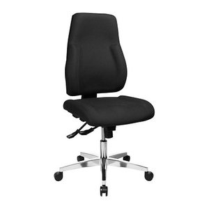 Topstar Bürostuhl Point 91, PI99GBC0 Stoff schwarz, Gestell alu