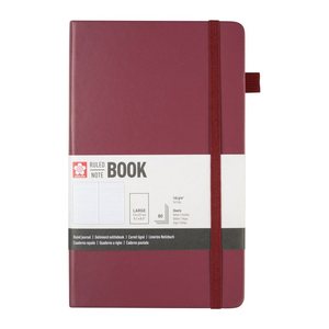 Sakura Notizbuch ca. DIN A5 liniert, maulbeere Hardcover 160 Seiten, 1 St.