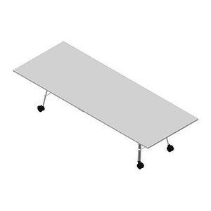 Quadrifoglio Konferenztisch SERENITY grau rechteckig, A-Gestell weiß, 320,0 x 120,0 x 75,0 cm