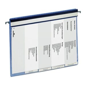 DURABLE Personalhefter Kunststoff blau DIN A4 5x kaufmännische Heftung, 5 St.
