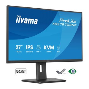 IIYAMA 68.6cm (27") XB2797QSNP-B1 16:9 HDMI+DP+USB-C+KVM