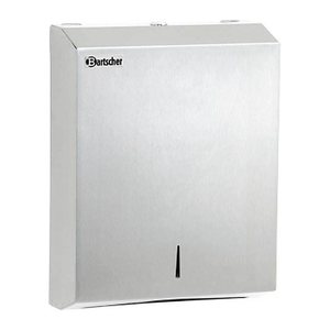 Bartscher Papierhandtuchspender ILZF10 850006 silber Chromnickelstahl gebürstet, 1 St.