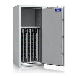 ISS safe4key Schlüsseltresor lichtgrau mit 600 Haken, Doppelbartschloss, 50,0 x 42,0 x 115,0 cm, 1 St.