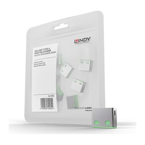 LINDY USB Typ A Portschlösser 10xGrün Erweiterung für 40451