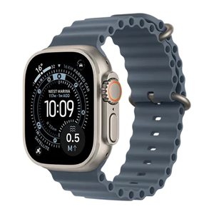 Apple Watch Ultra 3 Ocean Armband  maritimblau, natur