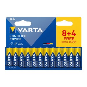 Varta Batterie LONGLIFE Power AA NEU 12St. (8+4)