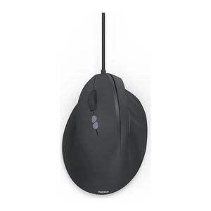 hama ECM-500L Maus ergonomisch kabelgebunden schwarz