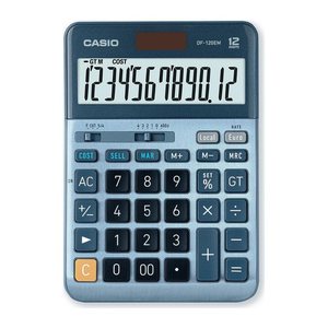 CASIO DF-120EM Tischrechner blau
