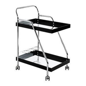 HAKU Möbel Servierwagen schwarz 62,0 x 46,0 x 84,0 cm