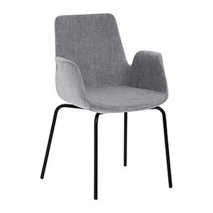 Mayer Besuchersessel myHELIOS grau schwarz Stoff 58,0 x 59,0 x 87,0 cm, 1 St.
