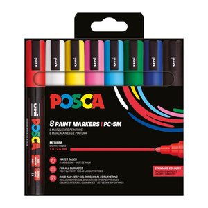 POSCA Marker UNI PC-5M 8er Set Basic