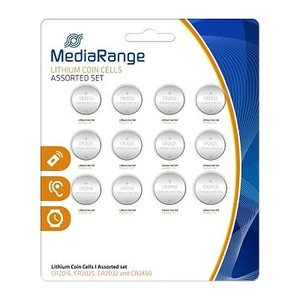 MediaRange Batterie Knopfzelle-Set Lithium 12Stk.