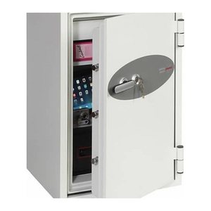 phoenix Tresor Data Combi mit Feuerschutz signalweiß 52,0 x 52,0 x 82,0 cm