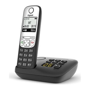 Gigaset A690A Schnurloses Telefon mit Anrufbeantworter schwarz