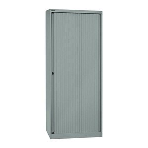 BISLEY Rollladenschrank silber 4 Fachböden 80,0 x 43,0 x 198,0 cm