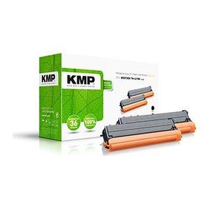 KMP B-T98D  schwarz Toner kompatibel zu brother TN-421BK, 2er-Set