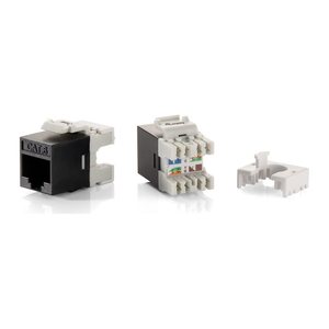 Equip Keystone Jack ungeschirmt Cat6 slim LSA 8Stk sw Polybeutel