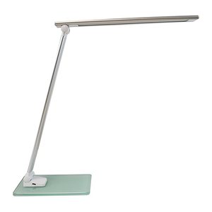unilux POPY LED LED-Schreibtischlampe weiß/metallgrau 6 W