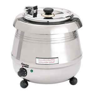 Bartscher Warmhaltetopf Suppentopf De Luxe silber 9,0 l 400 W
