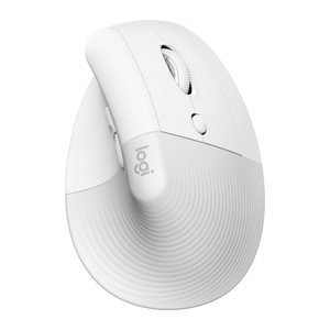 Logitech Lift Maus ergonomisch kabellos weiß