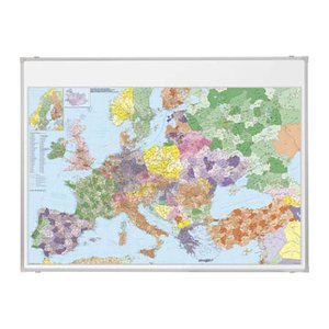 FRANKEN Europakarte Metall, beschichtet