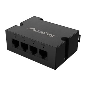 LANBERG Switch DIN-FE4-AT-30W 1xIn 3xOut 100MB PoE Extender