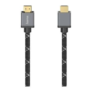 hama Ultra High Speed HDMI Kabel 2,0 m schwarz, grau, 1 St.
