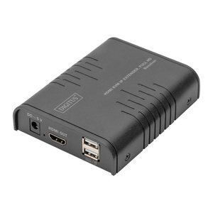 DIGITUS HDMI KVM IP Extender Receiver, Full HD 1,2m Kabel