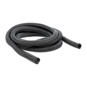 DELOCK Geflechtschlauch selbstschließend 2 m x 9 mm schwarz