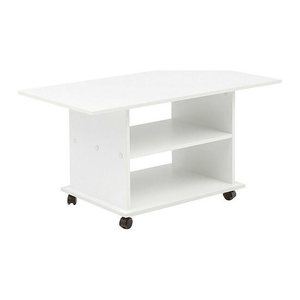 WOHNLING Couchtisch rechteckig Spanplatte weiß 95,0 x 54,0 x 51,0 cm, 1 St.