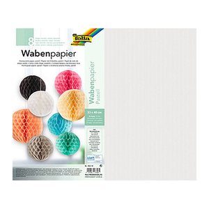 folia Wabenpapier Pastell farbsortiert 500 St.