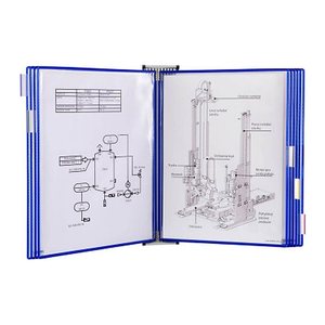 tarifold Wand-Sichttafelsystem 418101 DIN A3 blau mit 10 St. Sichttafeln, 1 St.