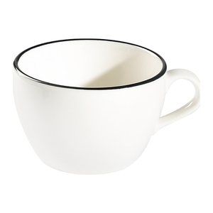 ID Fine Kaffeetassen Modest Black Alzar weiß 0,3 l, 6 St.