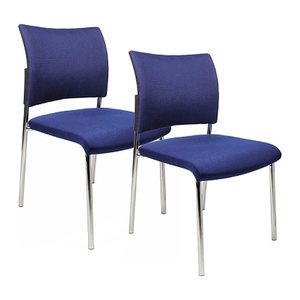 Topstar Besucherstühle Visit 10 NV190 G26 blau Stoff, 2 St.