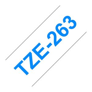 brother Schriftband TZe-263 TZE263, 36 mm, blau auf weiß, 1 St.