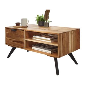 WOHNLING Couchtisch rechteckig Holz akazie 95,0 x 45,0 x 45,0 cm, 1 St.