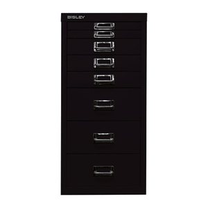 BISLEY MultiDrawer™ L298 Schubladenschrank schwarz 8 Schubladen 27,8 x 38,0 x 59,0 cm, 1 St.
