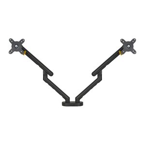 BAKKER ELKHUIZEN Monitor-Halterung BE Flexible Dual BNEBFDB schwarz für 2 Monitore, Tischklemme