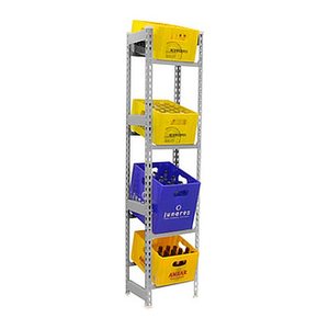 Simonrack Getränkekistenregal SIMONBOTTLE 4 8425437119521 silber 40,0 x 30,0 x 200,0 cm