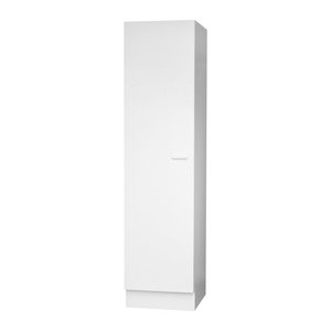 Küchen-Geschirrschrank in Weiß mit 1 Drehtüre & 4 Einlegeböden