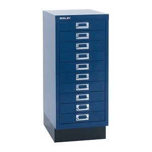 BISLEY MultiDrawer™ L2910S Schubladenschrank oxfordblau 10 Schubladen 27,8 x 38,0 x 67,0 cm, 1 St.