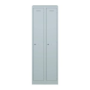 BISLEY Spind lichtgrau PL3050D1645, 2 Schließfächer 60,0 x 50,0 x 180,0 cm