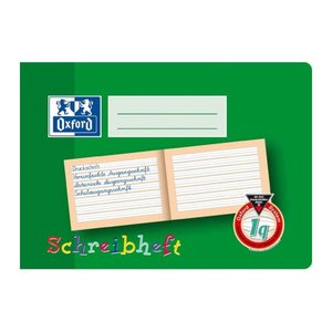 OXFORD Schreiblernheft Lineatur 1q liniert DIN A5 quer ohne Rand, 16 Blatt, 1 St.