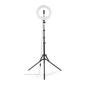 hama SpotLight Steady 120 III LED Ringlicht mit Stativ schwarz 10 Watt
