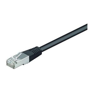 goobay RJ-45 Netzwerkkabel 0,5 m schwarz bis zu 1,00 Gbit/Sek. bis zu 100 MHz, 1 St.