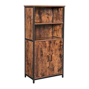 VASAGLE Regalschrank, LSC66BX braun 60,0 x 35,0 x 124,5 cm, 1 St.