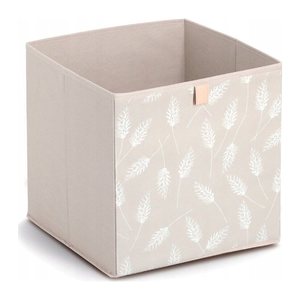 Zeller Pampasgrass Aufbewahrungsbox beige 32,0 x 32,0 x 32,0 cm, 1 St.